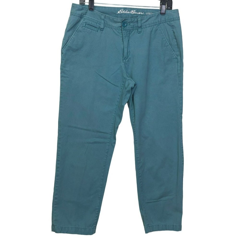 EDDIE BAUER WOMEN LEGEND WASH CHINO PANTS‎ SIZE 8